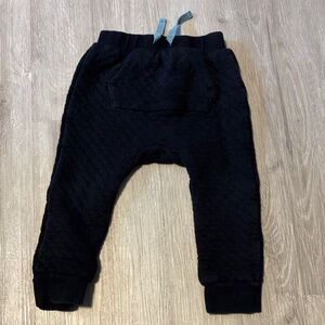 Petit Lem Black Quilted Joggers